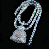 Iced Money Bag Pendant ZUU KING