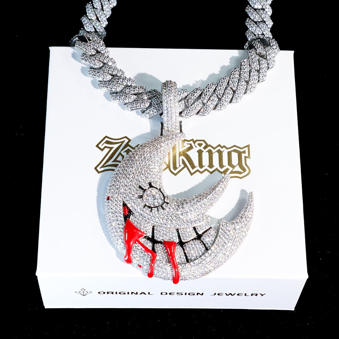 Iced Moon Pendant ZUU KING