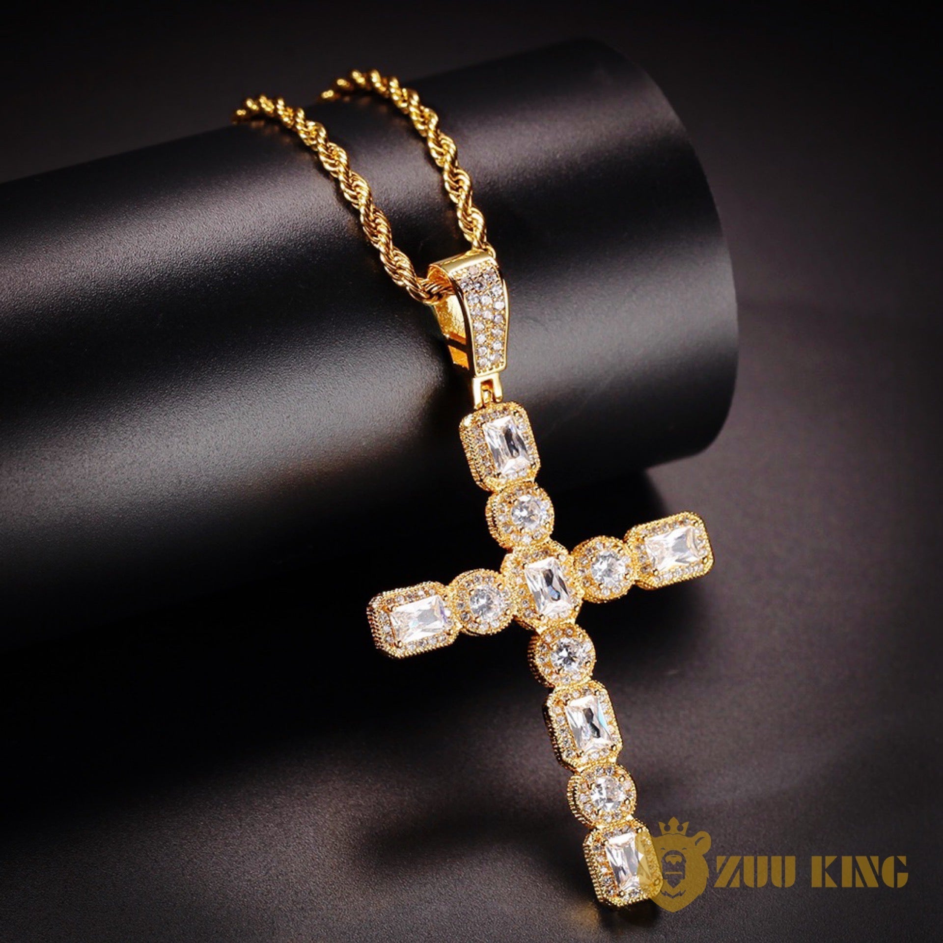 New Iced Aaa Cz Cross Pendant ZUU KING