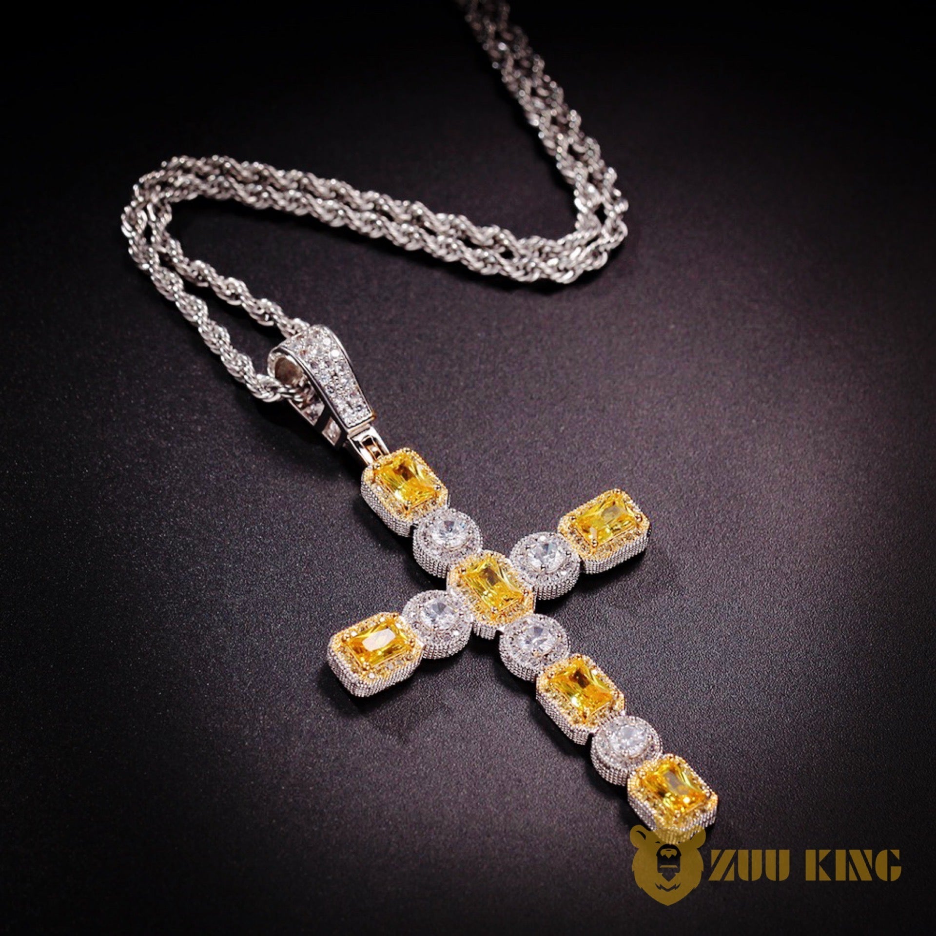 New Iced Aaa Cz Cross Pendant ZUU KING