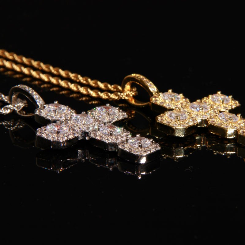 Round Diamond Cross Pendant ZUU KING