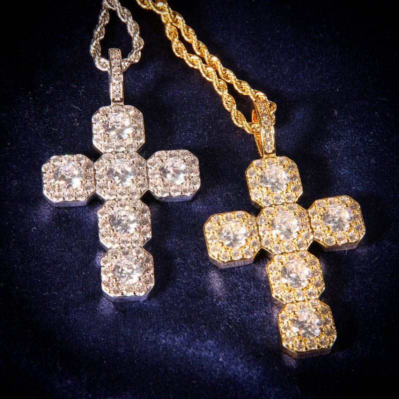 Round Diamond Cross Pendant ZUU KING