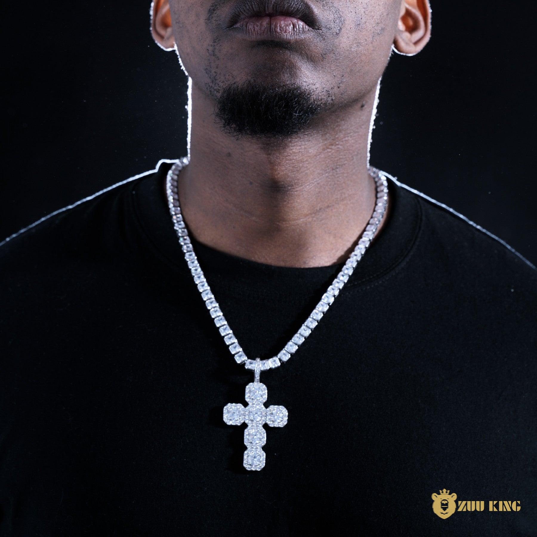 Round Diamond Cross Pendant ZUU KING