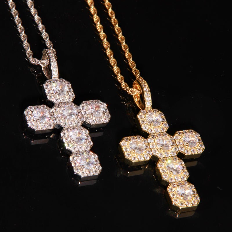 Round Diamond Cross Pendant ZUU KING