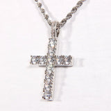 Solid  Cz Cross Pendant ZUU KING