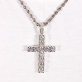 Solid  Cz Cross Pendant ZUU KING