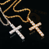 Solid  Cz Cross Pendant ZUU KING