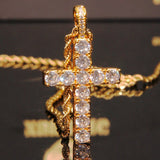 Solid  Cz Cross Pendant ZUU KING