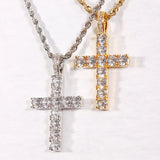 Solid  Cz Cross Pendant ZUU KING