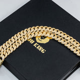 10mm Iced Prong Cuban Chain In 18k Gold Plated ZUU KING