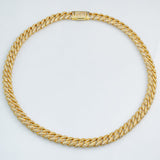 10mm Iced Prong Cuban Chain In 18k Gold Plated ZUU KING