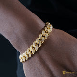 12mm Classic Cuban Bracelet In 18k Gold Plated ZUU KING