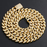 12mm Classic Cuban Chain In 18k Gold Plated ZUU KING