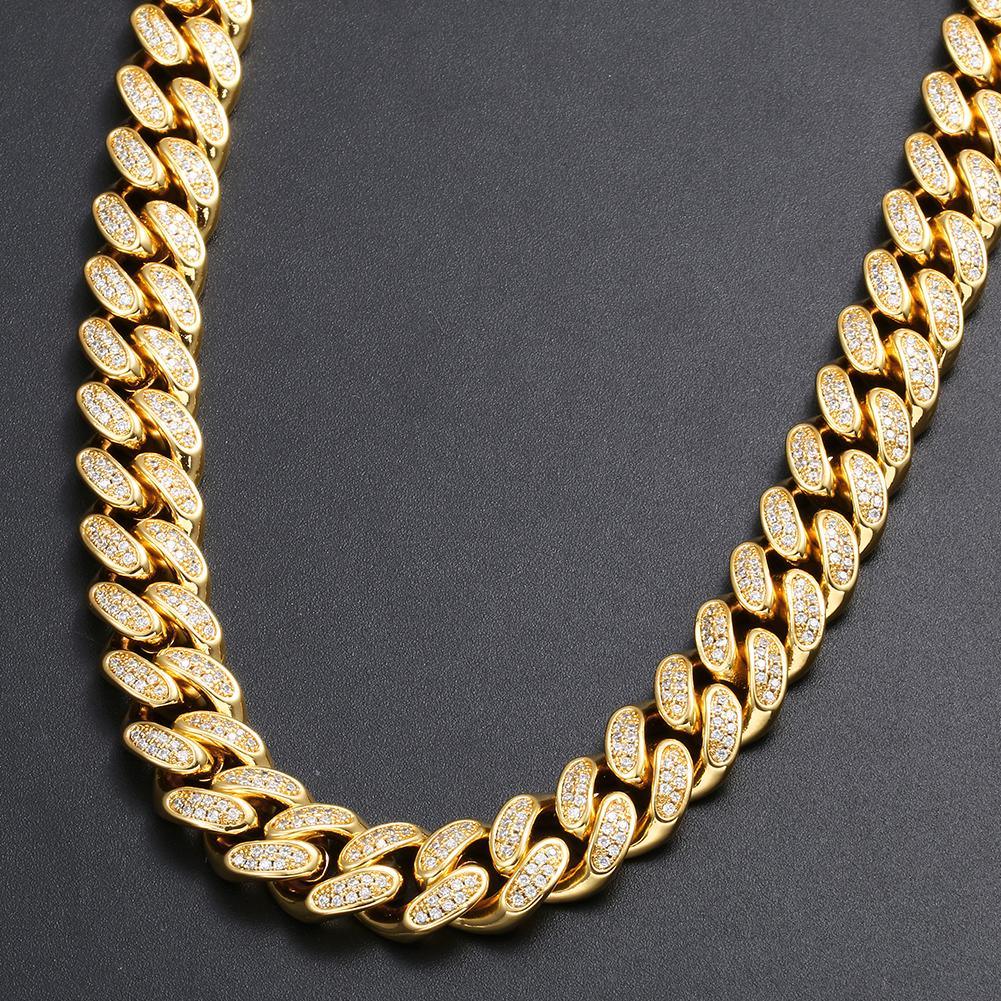 12mm Classic Cuban Chain In 18k Gold Plated ZUU KING