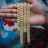 12mm Classic Cuban Chain In 18k Gold Plated ZUU KING