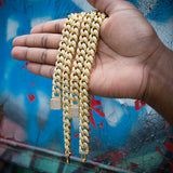 12mm Classic Cuban Chain In 18k Gold Plated ZUU KING