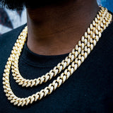 12mm Classic Cuban Chain In 18k Gold Plated ZUU KING