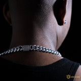 12mm Classic Cuban Chain In White Gold Plated ZUU KING