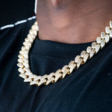 15.5mm 2022 New Baguette  Cuban Chain In 18k Gold Plated ZUU KING