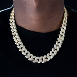 15.5mm 2022 New Baguette  Cuban Chain In 18k Gold Plated ZUU KING