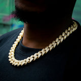 15.5mm 2022 New Baguette  Cuban Chain In 18k Gold Plated ZUU KING