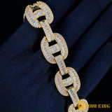 15mm New Iced Splicing Cuban Chain + Bracelet Set ZUU KING