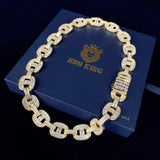 15mm New Iced Splicing Cuban Chain In 18k Gold ZUU KING