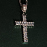 18k Gold Cz Cross Pendant ZUU KING