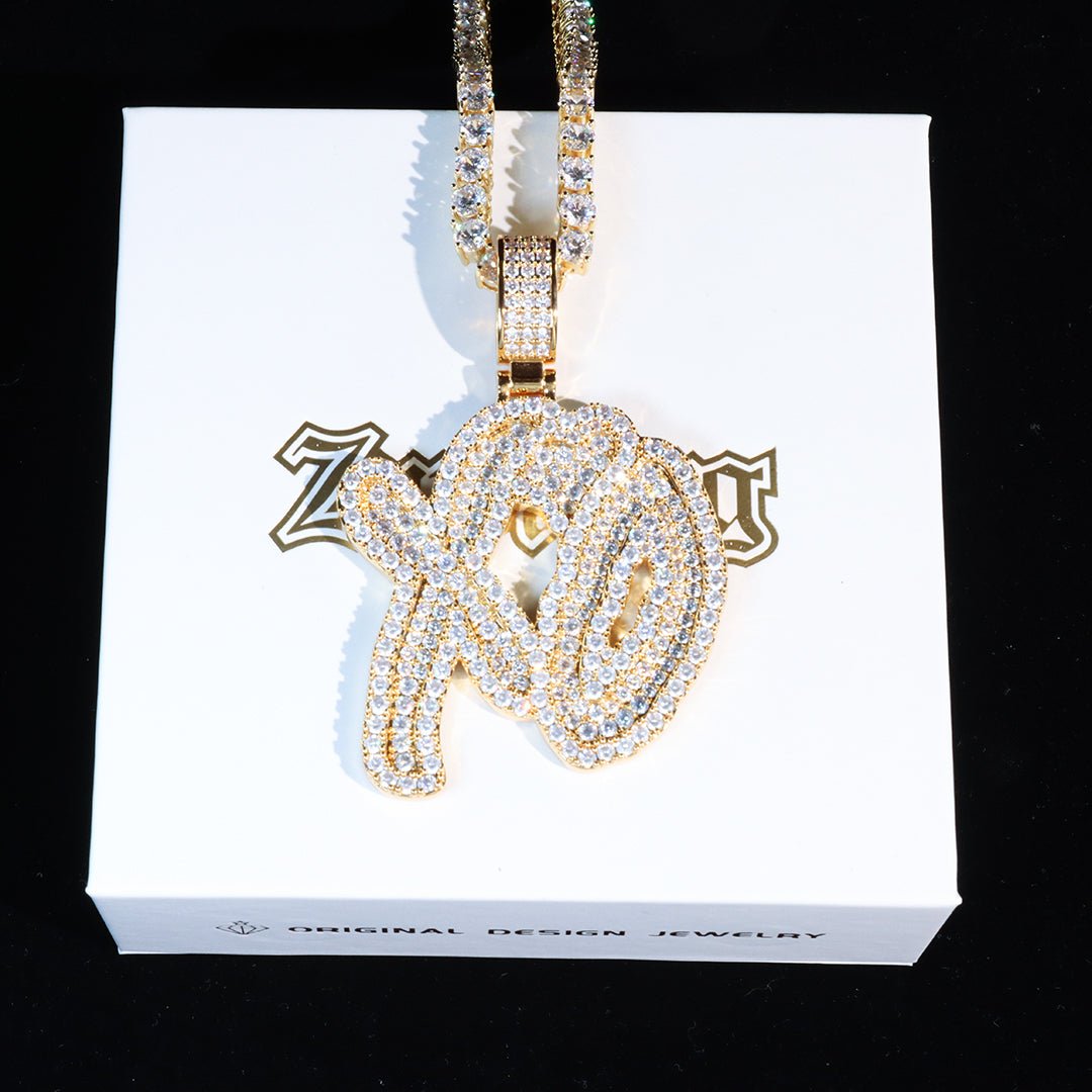 18k Gold Xo Pendant ZUU KING