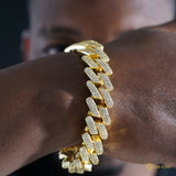 18mm 3-row Thickened Bracelet In 18k Gold ZUU KING