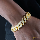 18mm 3-row Thickened Bracelet In 18k Gold ZUU KING