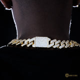 18mm 3-row Thickened Cuban Chain In 18k Gold ZUU KING