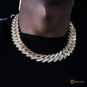 19mm French Creative Cuban Chain In 18k Gold