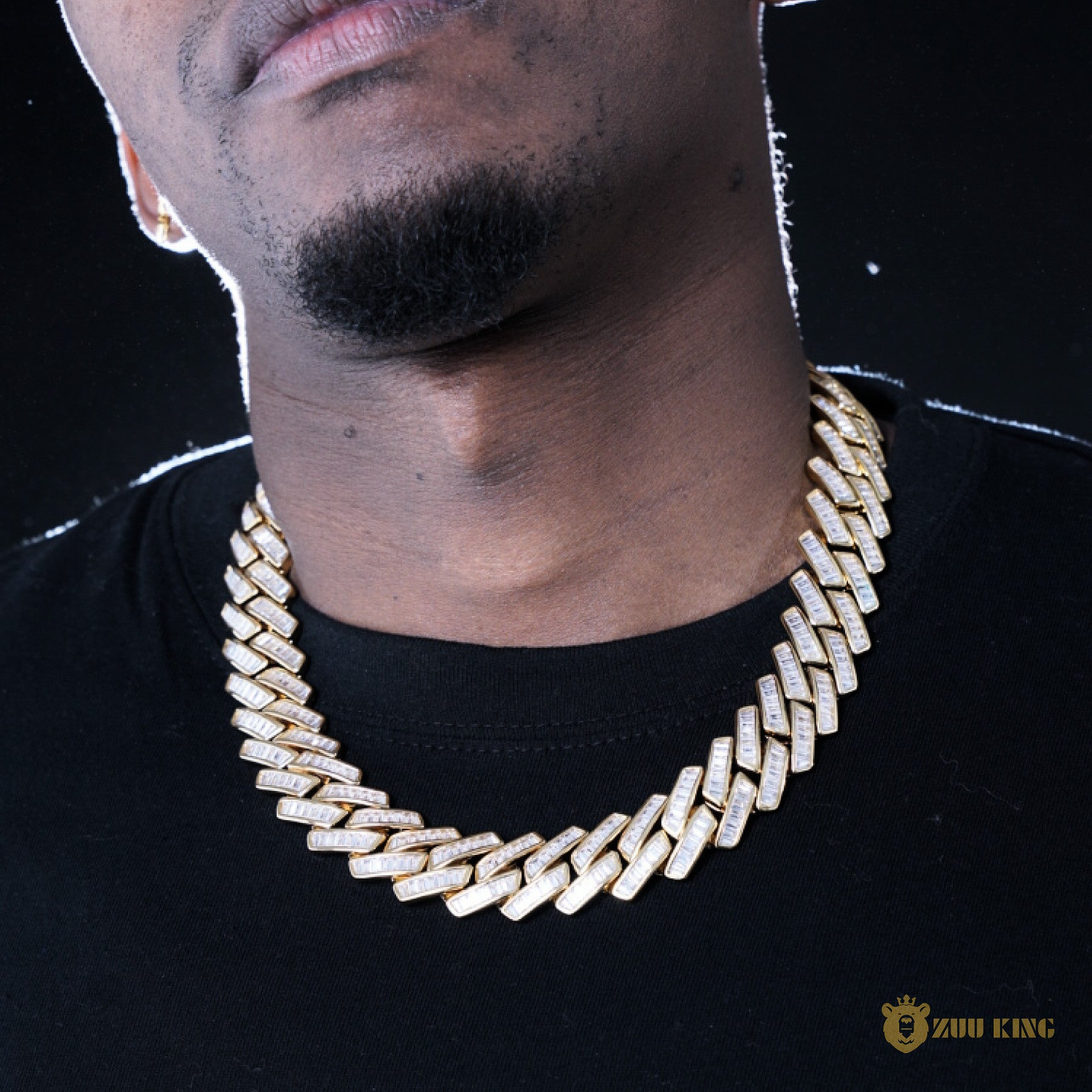 19mm French Creative Cuban Chain In 18k Gold ZUU KING