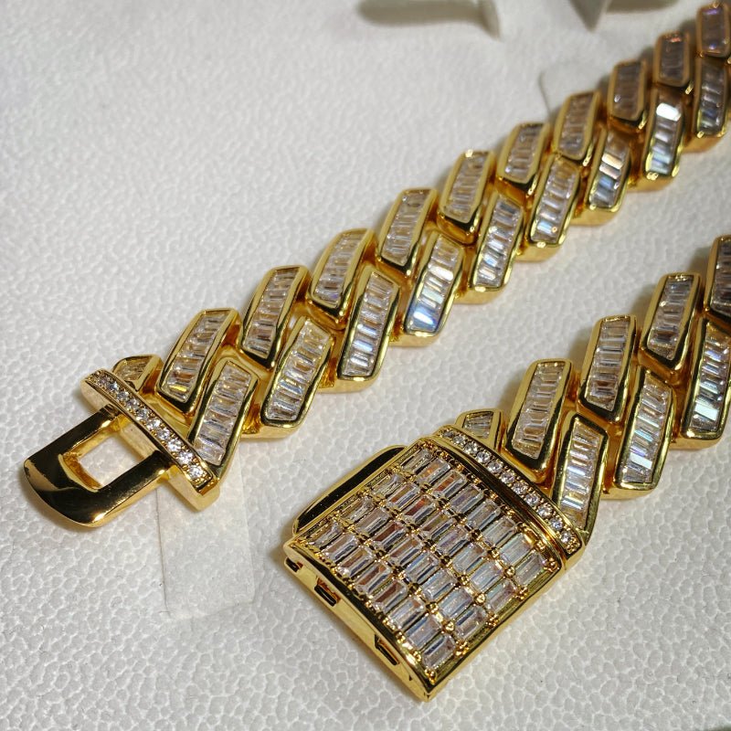 19mm French Creative Cuban Chain In 18k Gold ZUU KING