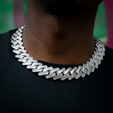 19mm French Creative Cuban Chain In 18k White Gold ZUU KING