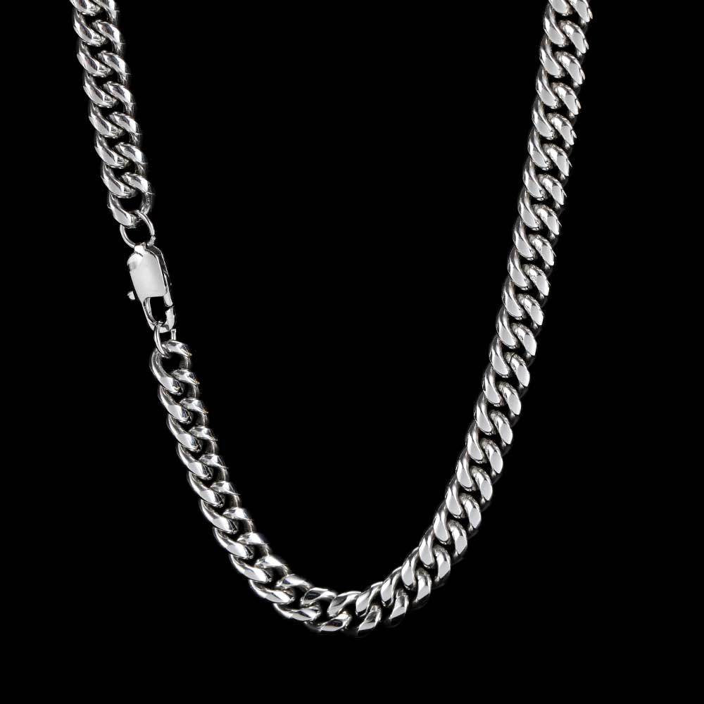 5mm Miami Cuban Chain In White ZUU KING