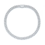 14mm Iced Prong Cuban Chain In White Gold Plated ZUU KING