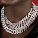 18mm Square Diamond Miami Cuba Chain ZUU KING