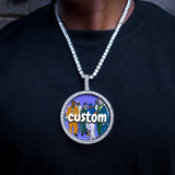 3d Custom Circle Picture Pendant ZUU KING