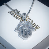 3d Iced Hand Of Fatima Pendant ZUU KING