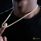 3mm Tennis Chain In Gold Plated ZUU KING