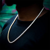 4mm Tennis Chain In 18k Gold Plated ZUU KING