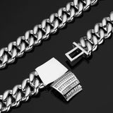 18mm Square Diamond Miami Cuba Chain ZUU KING