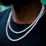 5mm Tennis Chain In 18k Gold & White Gold plated ZUU KING