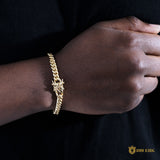 6mm No-stone Miami Cuban Bracelet In Gold ZUU KING