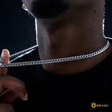 6mm No-stone Miami Cuban Chain In White ZUU KING