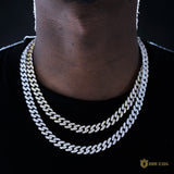 8mm 1-row Iced Cuban Chain In 18k Gold ZUU KING