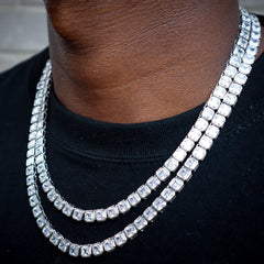 テニスチェーン 3.8mm Tennis Chain 22 inch length 21 CTTW 15 Pointer