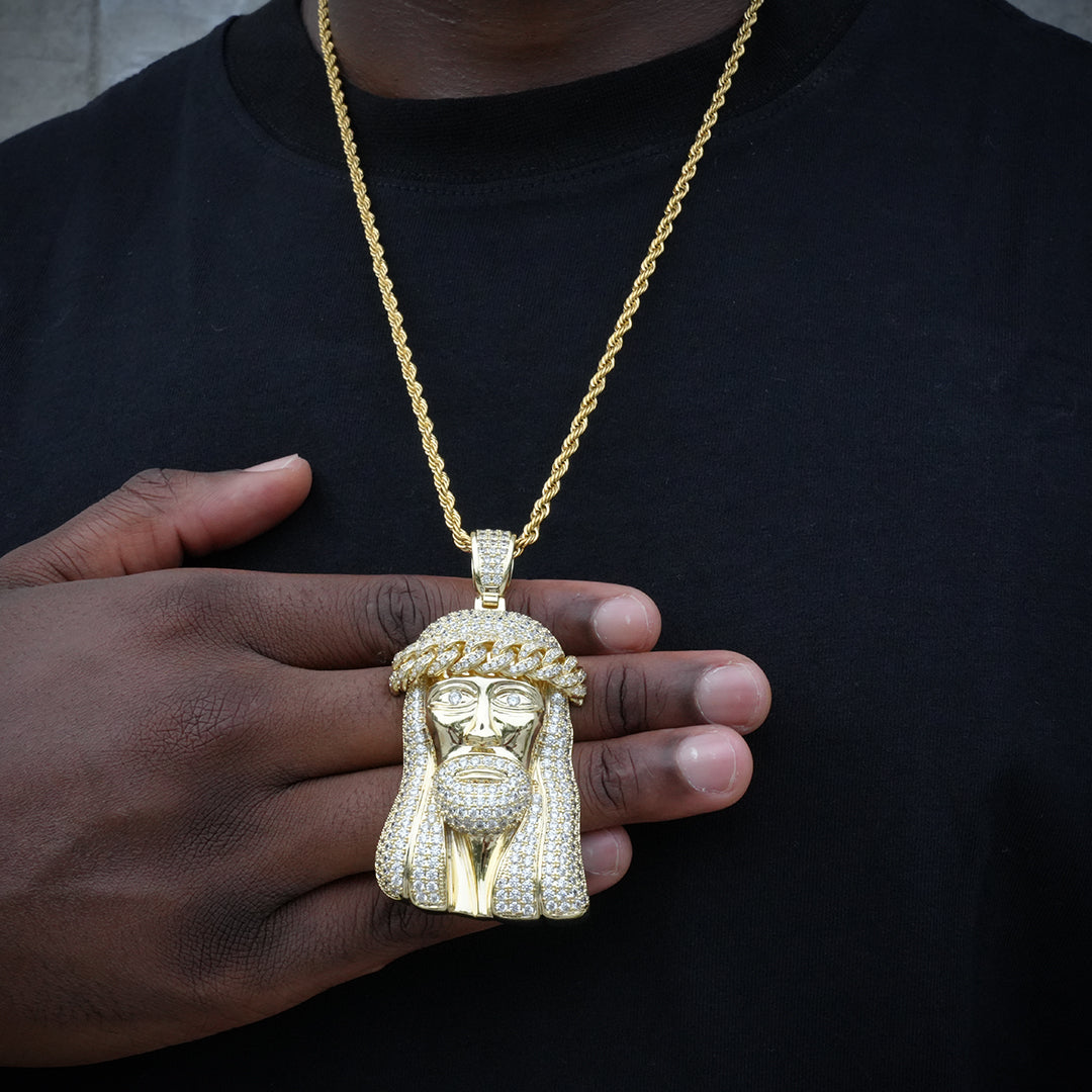 Iced Large Jesus Pendant ZUU KING